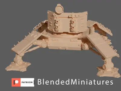 quadriped gunner  3D print model