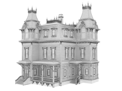 Victorian House 3D model purchase