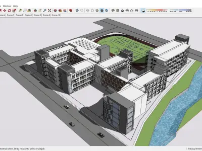 Sketchup School and University 134 3D model