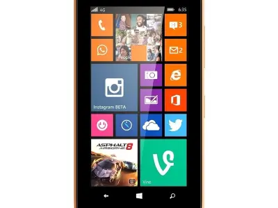Nokia Lumia 630 Bright Orange 3D model