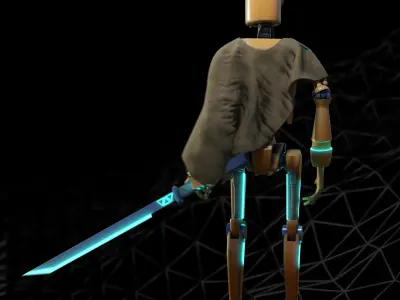 Old Robot Model - Production-Ready 3D model