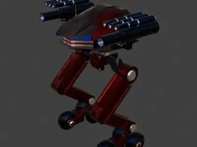 Sci-Fi Robot Enemy 004 Low-poly 3D model