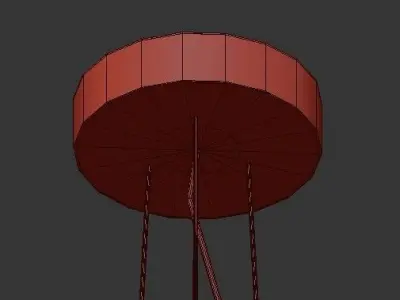 Setolamp setlamp - wooden pendant lamp 3D model