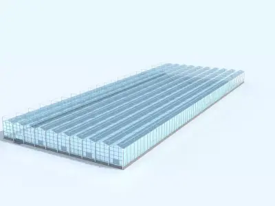 Greenhouse glass 3D model