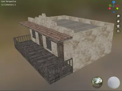 house building 2 Low-poly 3D model