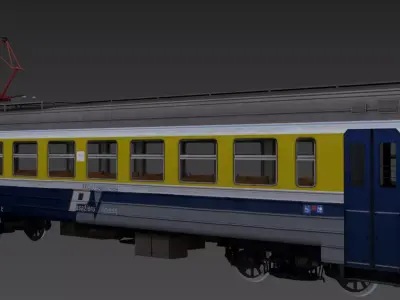 ER-2 EMU Motor Wagon 3D model Low-poly 3D model