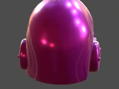 Gas mask helmet 3d model scifi Low-poly  Low-poly 3D model 271