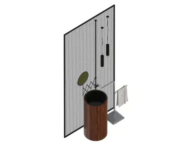 washbasin SALVATORI ADDA  Freestanding washbasin 3D model