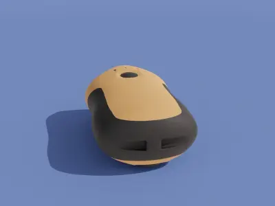 Crank-powered Pocket Flashlight 3D model