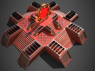 Star Gate Portal One Low-poly 3D model