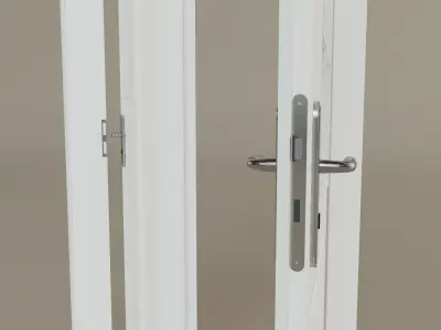 Realistic Doors glass Free 3D model