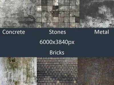 20 Main Environment PBR High Resolution Textures Pack Texture