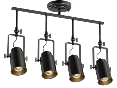 neider-3015-02-04p three light track fixture 3D model