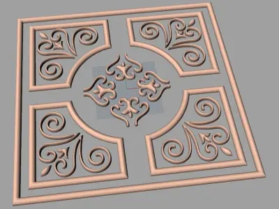 Artcam Aspire 3D relief models STL Files used for CNC E562 3D model