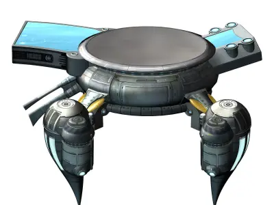 Spaceship - Human Scene 02 3D model