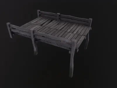 Dock 3D Model Low-poly 3D model