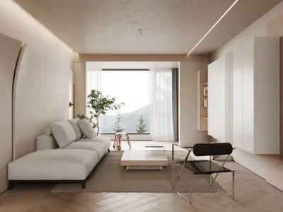 apartment interior scenes    3D model 9