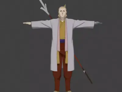 Samurai 7 Characters 3D model