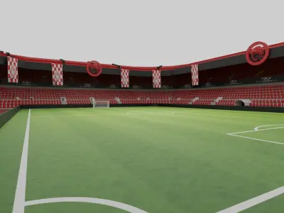 Olympiakos Piraeus Football Stadium Low-poly 3D model