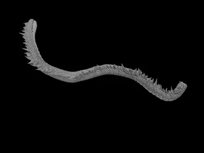 Shinomiya village dragon middle 3D model