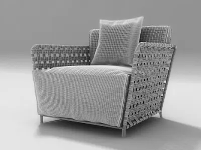 Outdoor armchair InOut 801FW 3D model