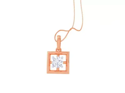 Light Solitaire Pendant Earrings Set 3dm stl obj mtl gltf glb 3D print model