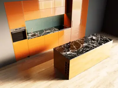 65-Kitchen5 glossy 6 3D model