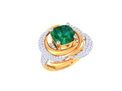 Women Ring  Render 3dm STL OBJ FBX Details 3D print model 415