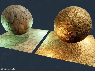 Pirate Props Low-poly 3D model