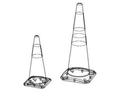 Safety Traffic Cone 3D model