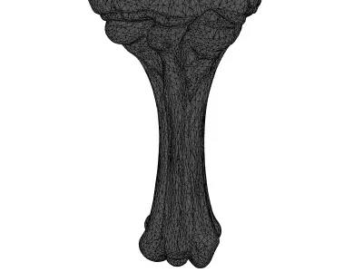 Stylized Alien Bone Artifact 3D Model Low-poly 3D model