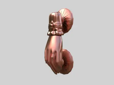 Door knocker 3d model 3D model