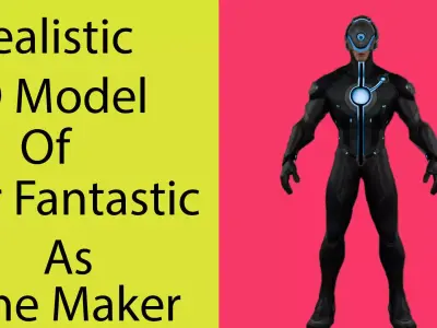 The Maker Low-poly 3D model