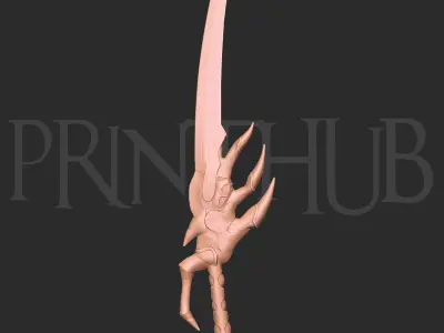 Raizan Sword Level Max Form Onimusha Fan Art  Cosplay STL File 3D print model