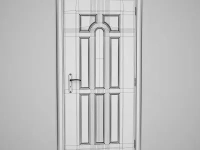 CGAxis Door 3D model 17