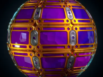 Crystal material VOL 20 -  Sbsar - Maps Texture