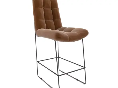 Four Hands - Camile Counter Stool -Vintage Tobacco 3D model