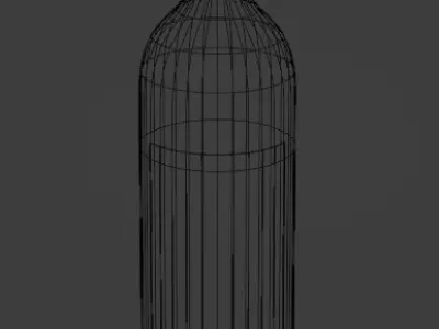Wine bottle 3D model