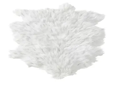 Soft Sheepskin Rug 3D model