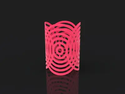 Circular Disc Lampshade 3D print model