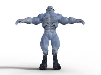 Realistic Game Character - Rigged Low-poly 3D model