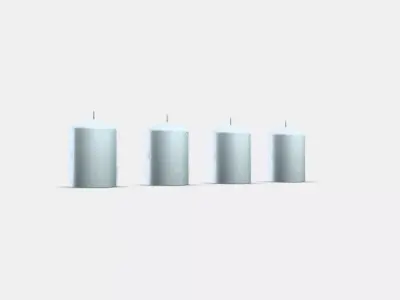 HEMSJO block candle fragrance neutral 3D model