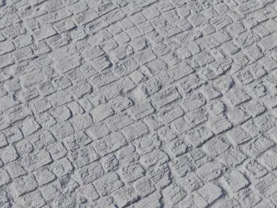 Ancient Cobbled Clay Bricks Texture