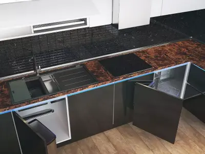 Kitchen Furniture V 3D model