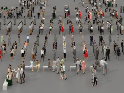  3D PEOPLE CROWDS - TOTAL PACK - ULTIMATE SPEED SOLUTION - CROWD 