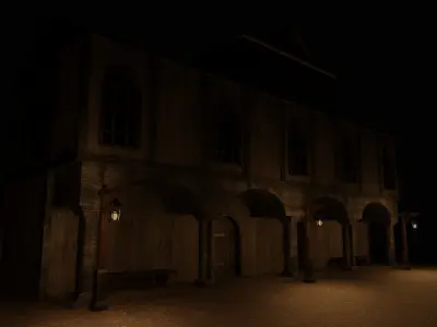 GameReady Medieval Inn Low-poly 3D model