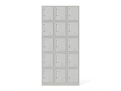 Locker Cabinet Low-poly 3D model