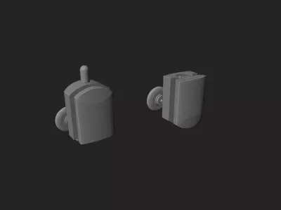 Shower Door Rollers 3D model