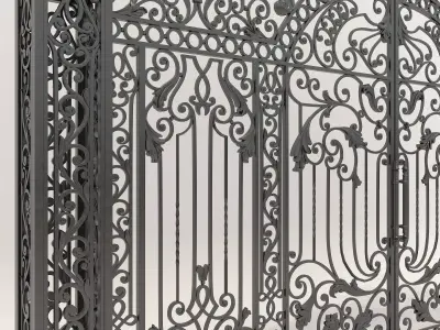 Classic European style Mansion Gate 6 3D model