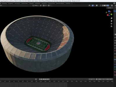Sports Stadium 32000 Seats 3D model